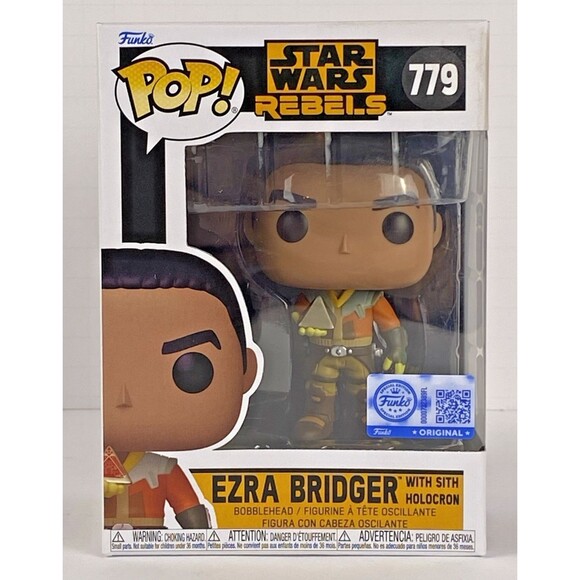 Funko Pop Star Wars Rebels: EZRA BRIDGER w/Sith Holocron 779 Target Exclusive - Picture 2 of 7